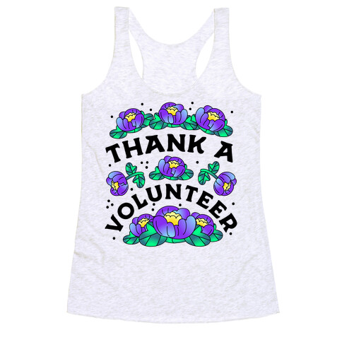 Thank a Volunteer Racerback Tank Top