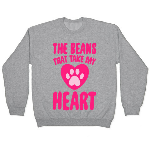 The Beans That Take My Heart White Print Pullover