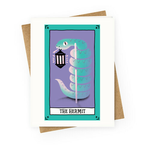 Creepy Cute Tarots: The Hermit Greeting Card