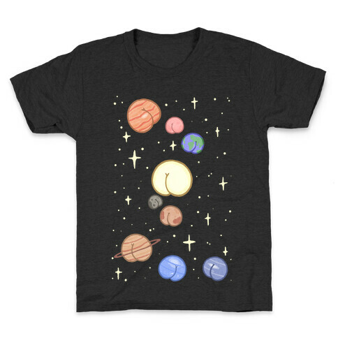 Butt Planets Kids T-Shirt