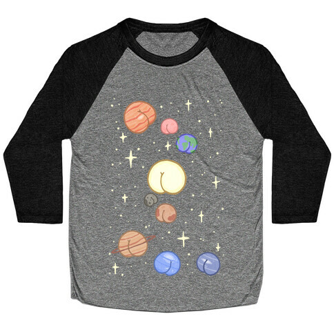 Butt Planets Baseball Tee