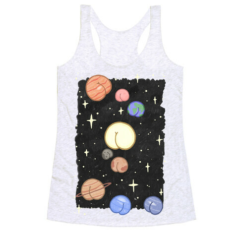 Butt Planets Racerback Tank Top