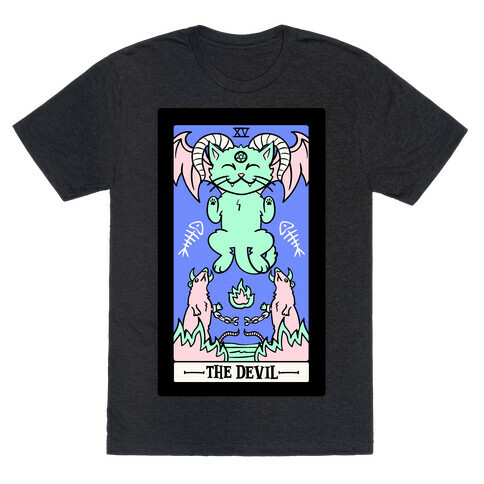 Creepy Cute Tarot: The Devil White Print T-Shirt