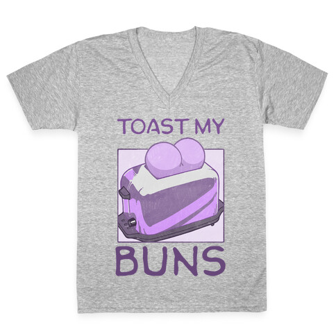 Toast My Buns V-Neck Tee Shirt
