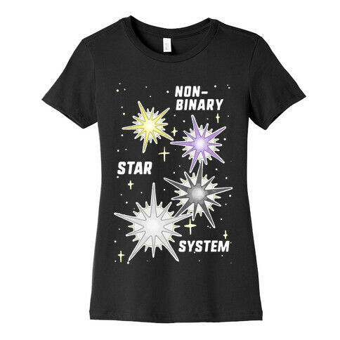 Non-Binary Star System Womens T-Shirt