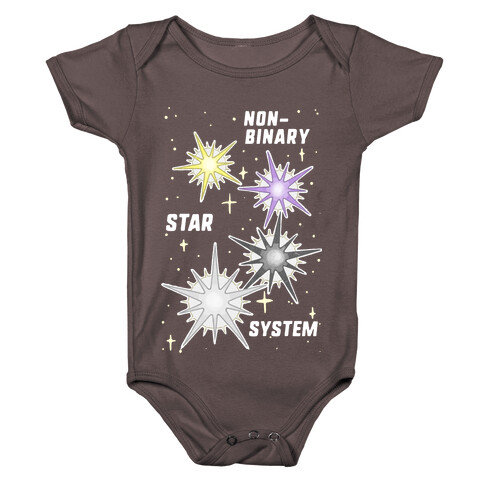 Non-Binary Star System Baby One-Piece