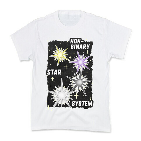 Non-Binary Star System Kids T-Shirt