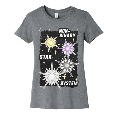 Non-Binary Star System Womens T-Shirt