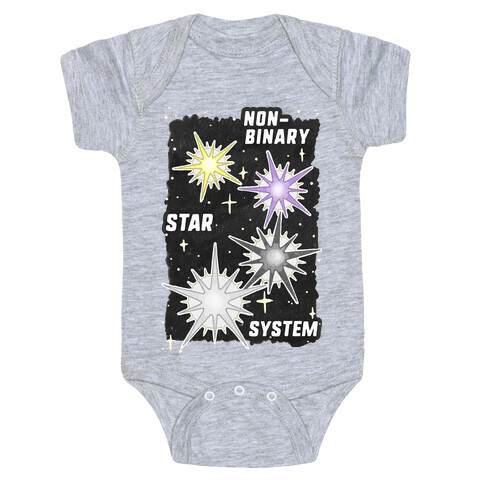 Non-Binary Star System Baby One-Piece