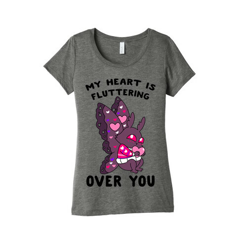 My Heart Is Fluttering Over You Womens T-Shirt