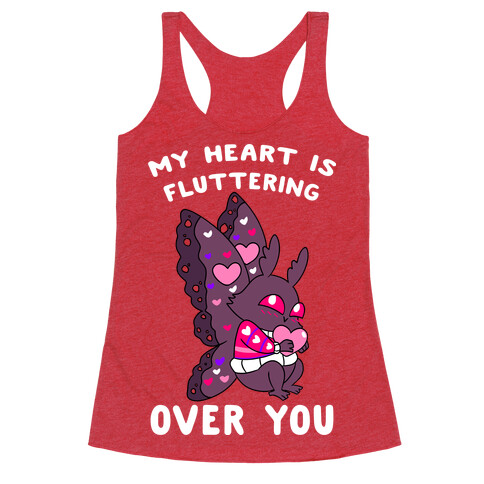 My Heart Is Fluttering Over You Racerback Tank Top