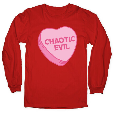 Chaotic Evil Candy Heart Long Sleeve T-Shirt