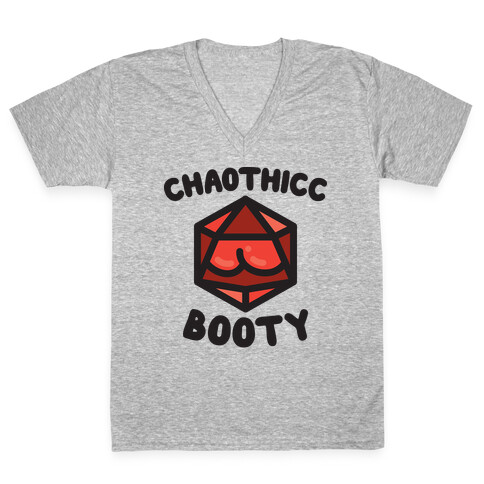 Chaothicc Booty d20 V-Neck Tee Shirt