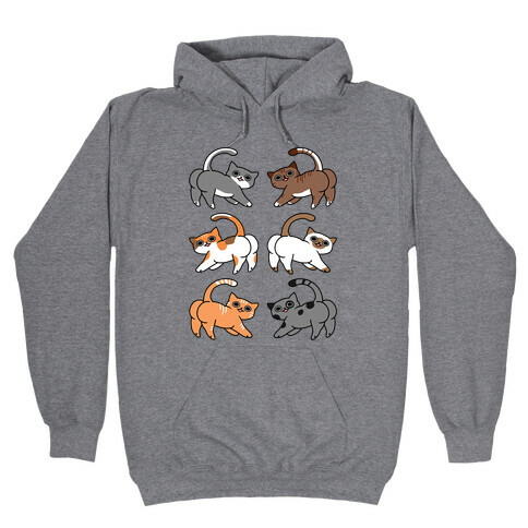 Cats With Buttcheeks Hooded Sweatshirt