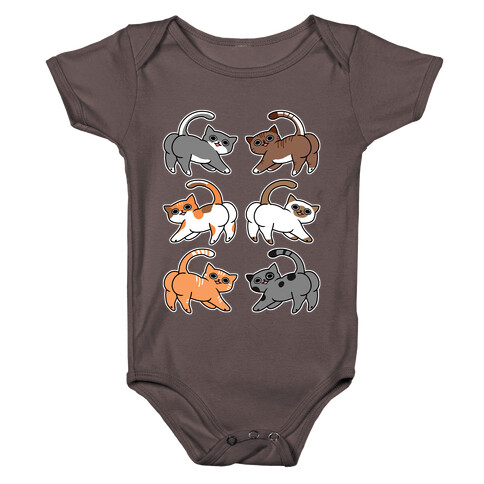 Cats With Buttcheeks Baby One-Piece