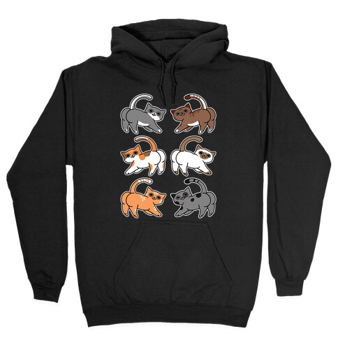 Cats With Buttcheeks Hooded Sweatshirt