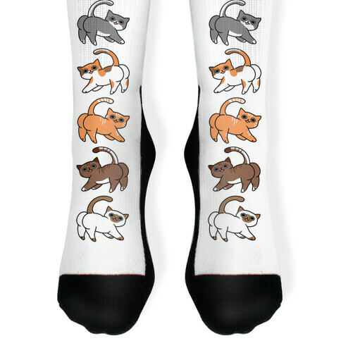 Cats With Buttcheeks Sock