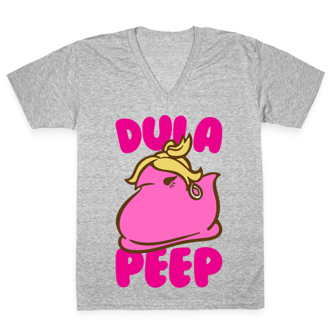 Dula Peep Parody V-Neck Tee Shirt