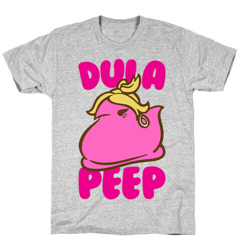 Dula Peep Parody White Print T-Shirt