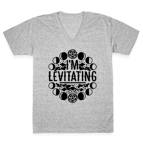 I'm Levitating Parody V-Neck Tee Shirt