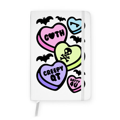 Goth Candy Hearts Notebook