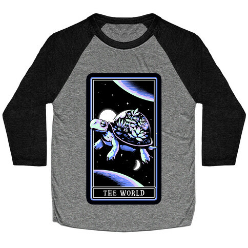 The World Tarot Turtle Terrarium Baseball Tee