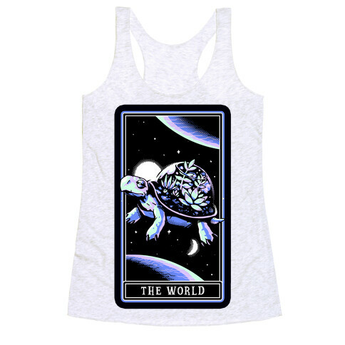 The World Tarot Turtle Terrarium Racerback Tank Top