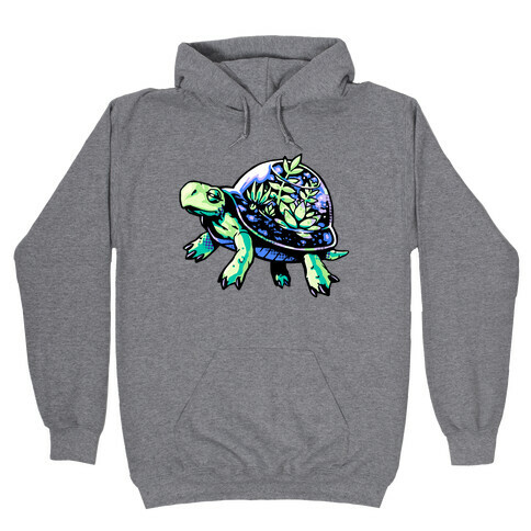 Turtle Succulent Terrarium Hooded Sweatshirt