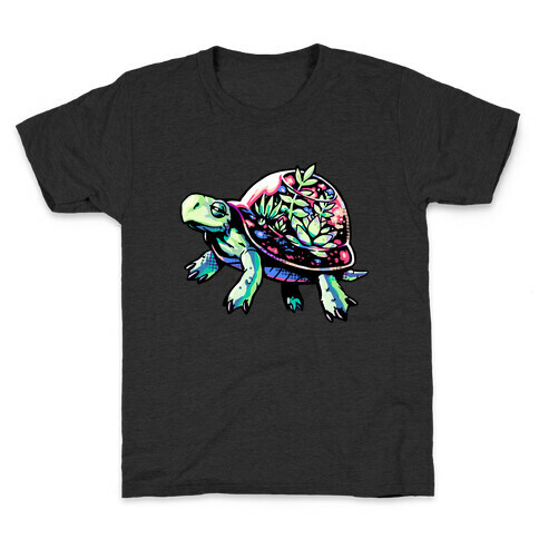 Turtle Succulent Terrarium Kids T-Shirt