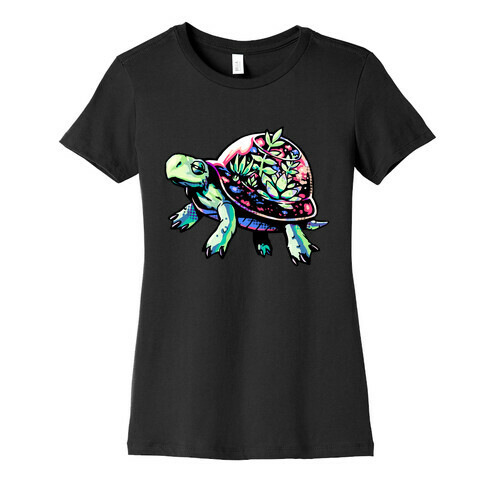 Turtle Succulent Terrarium Womens T-Shirt