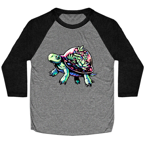 Turtle Succulent Terrarium Baseball Tee