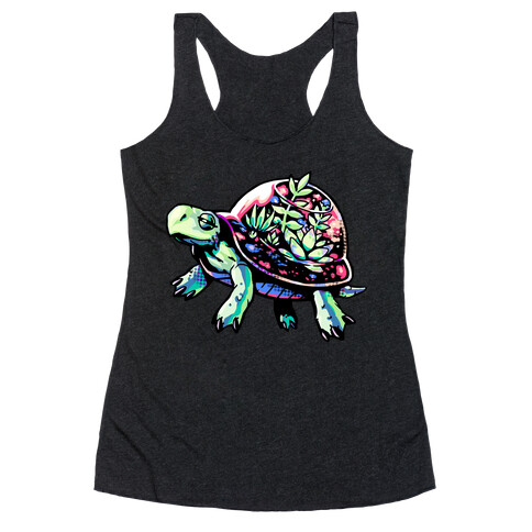 Turtle Succulent Terrarium Racerback Tank Top