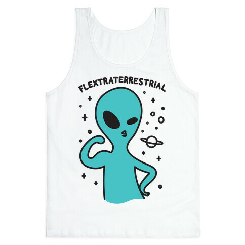 Flextraterrestrial Flexing Alien Tank Top