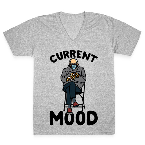 Current Mood Sassy Bernie Sanders V-Neck Tee Shirt