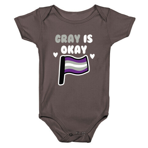 Gray is Okay Baby One-Piece