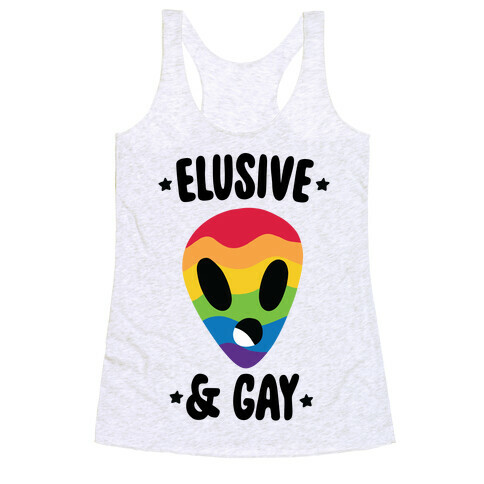 Elusive & Gay Racerback Tank Top