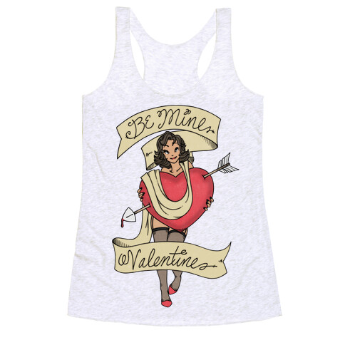 Be Mine Valentine Tattoo Racerback Tank Top