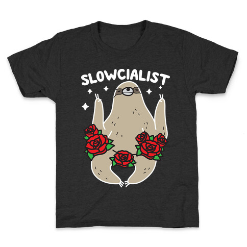 Slowcialist - Socialist Sloth Kids T-Shirt