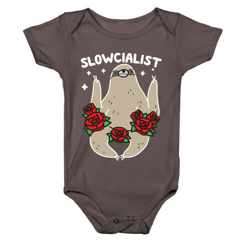 Slowcialist - Socialist Sloth Baby One-Piece