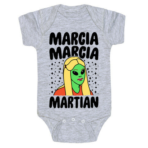 Marcia Marcia Martian Parody Baby One-Piece