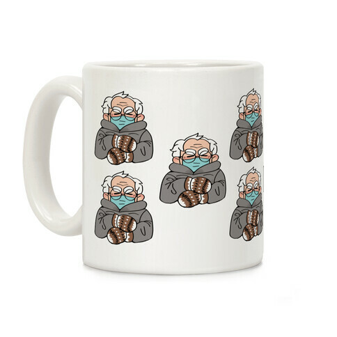 Bernie Sanders Mittens Pattern Coffee Mug