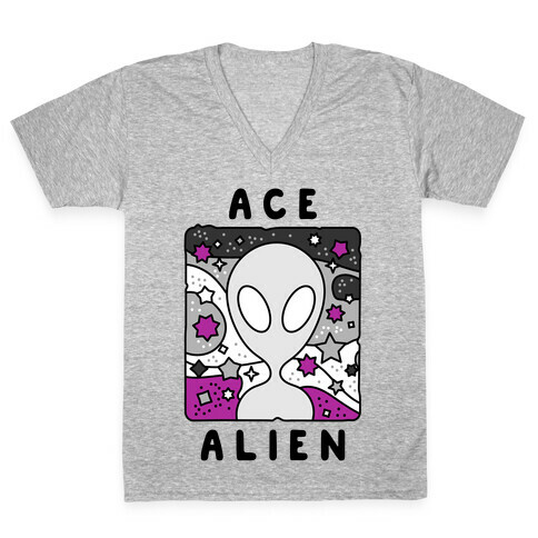 Ace Alien V-Neck Tee Shirt