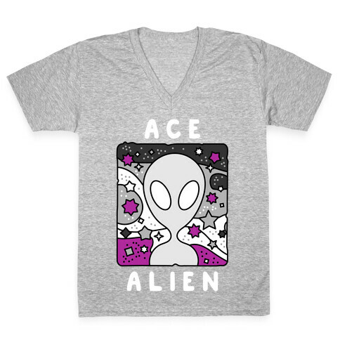 Ace Alien V-Neck Tee Shirt