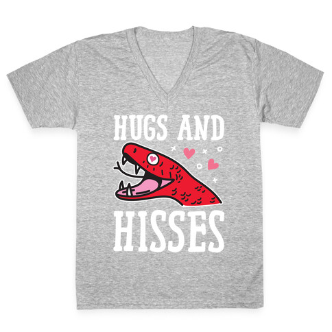 Hugs And Hisses Snake V-Neck Tee Shirt