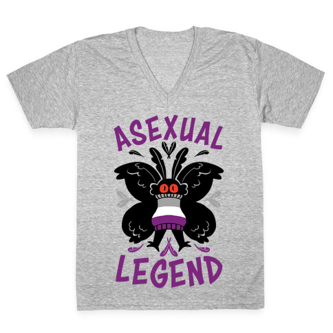 Asexual Legend V-Neck Tee Shirt