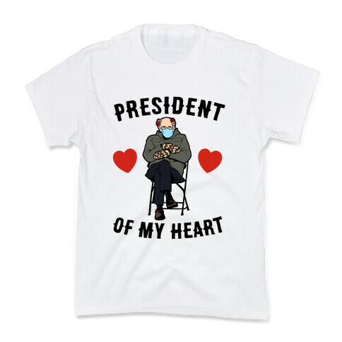 Mitten Bernie: President Of My Heart  Kids T-Shirt