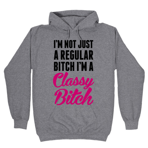 I'm Not Just A Regular Bitch I'm A Classy Bitch Hooded Sweatshirt