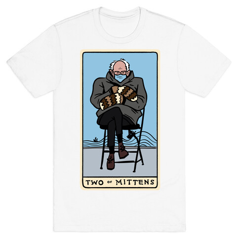 Two of Mittens (Bernie Tarot Parody) T-Shirt