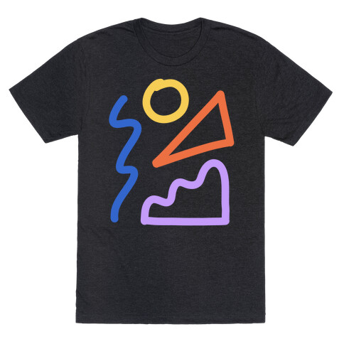 Bold Abstract Shape Outlines T-Shirt