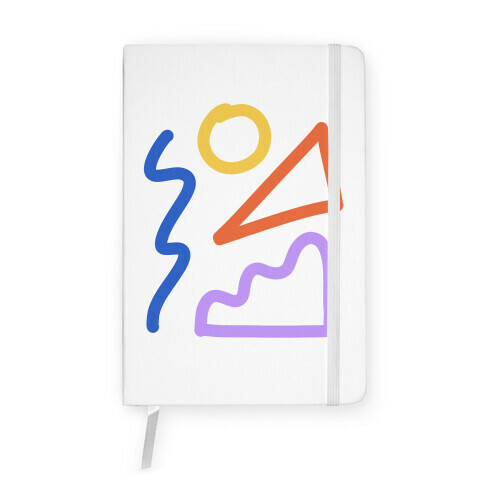 Bold Abstract Shape Outlines Notebook